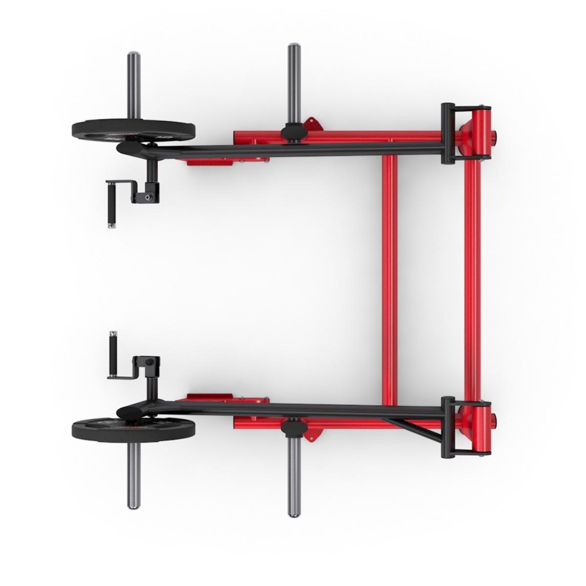 Gym80 Jõutõmbemasin pööratavate käepidemetega, raskusketastega laetav, Pure Kraft, up. Tuotekood: 00004332