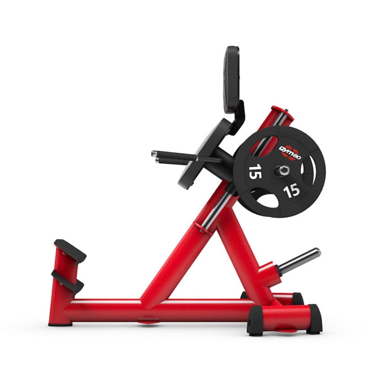 Gym80 Sääretõstemasin 55° püstises asendis, raskusketastega laetav Pure Kraft, side. Tuotekood: 00004345