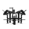 Gym80 Kahefunktsiooniline surumispink, raskusketastega laetav, Pure Kraft Strong, front. Tuotekood: 00004364
