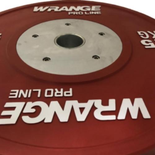 Punane Wrange Pro Line Competition Bumper raskusketas 25kg. Tootekood: Plcb_250 closeup