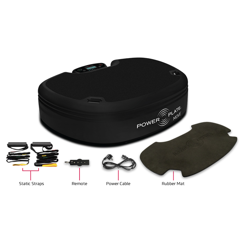 Power Plate Move matte black accessories
