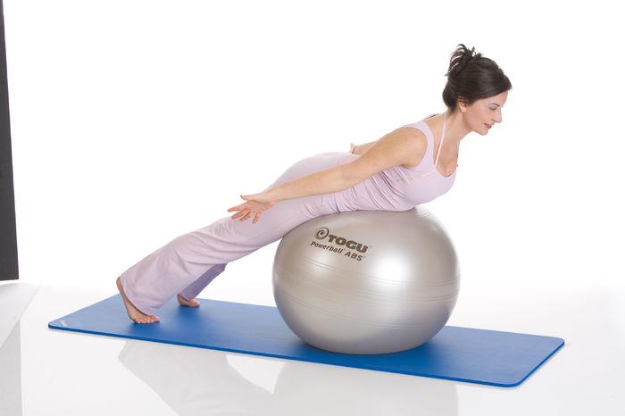 võimlemispall kasutusel